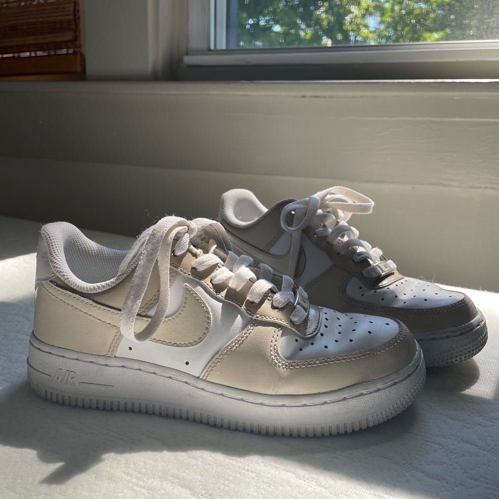 Custom Air Force 1 Neutral Toned Sneaker